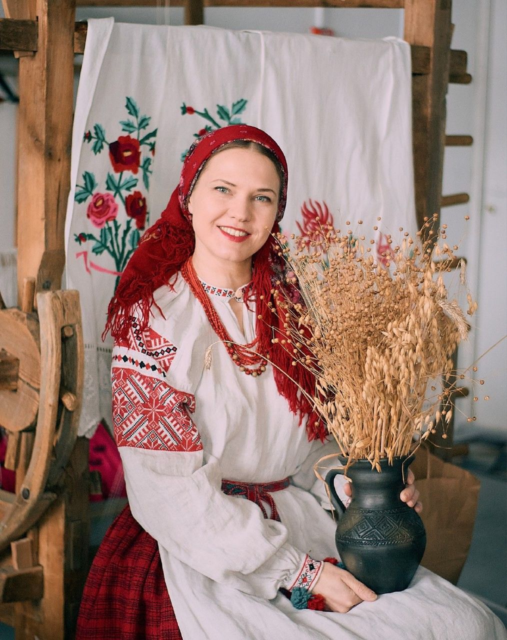 Women in Slavic costumes in Cheongju