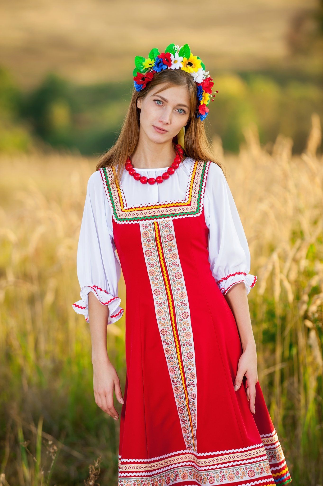 Women in Slavic costumes in Cheongju