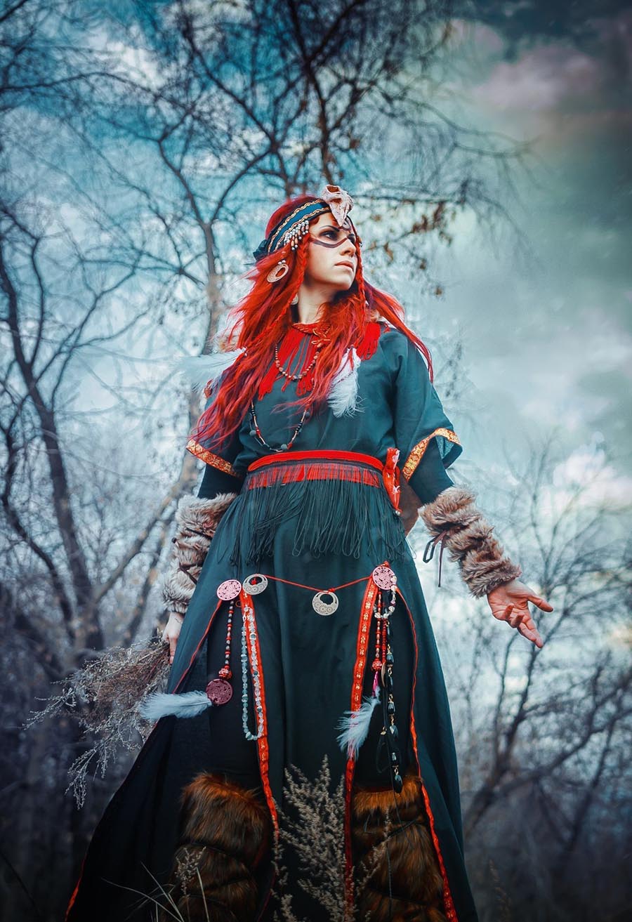 Girls in Slavic costumes underwear in Cheongju