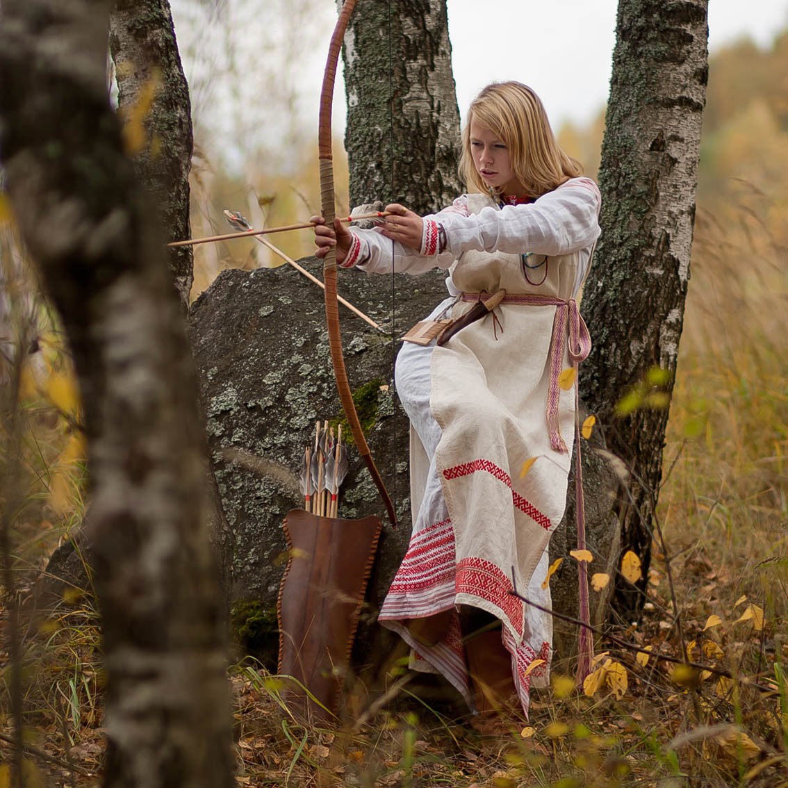 Sexy photo Girls in Slavic costumes in Cheongju